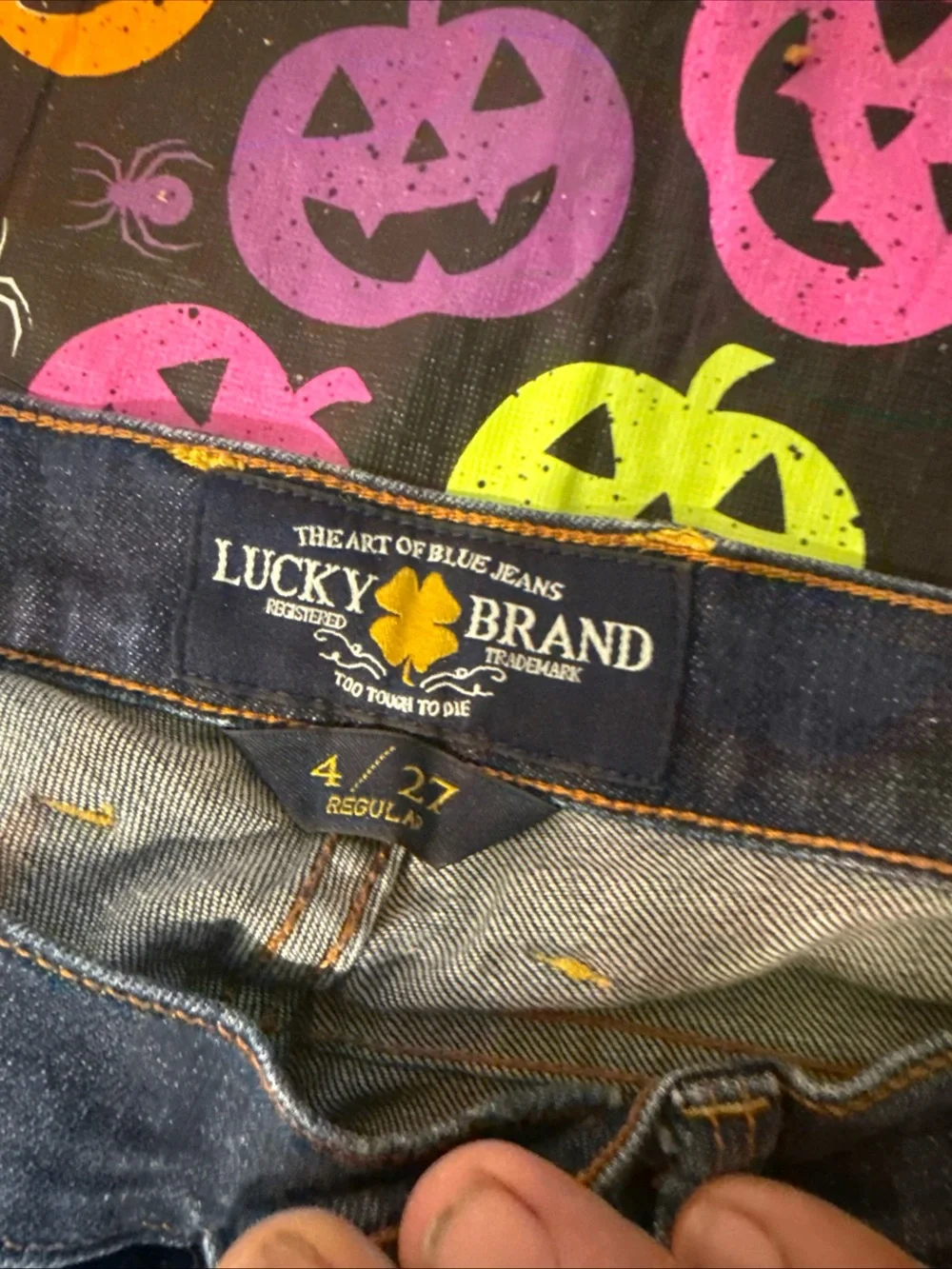 Lucky Brand Dark Blue Flared Wide-Leg Jeans